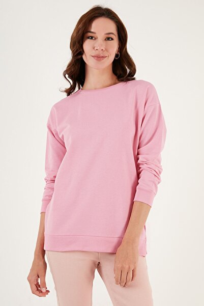Lela Cotton Regular Fit Crew Neck Basic Sweat Sweat5863569