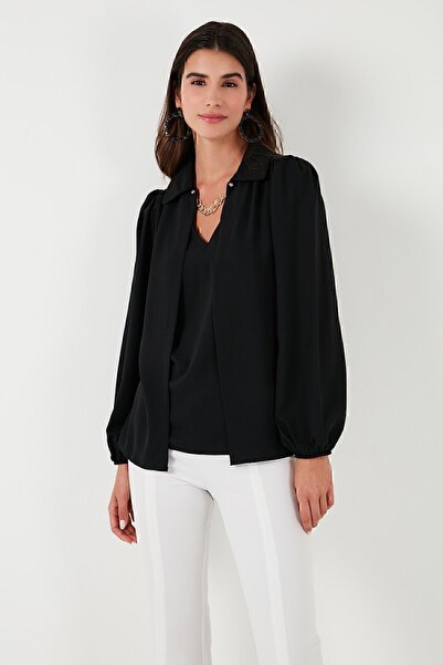 Lela Μπλούζα με μπαλόνι μανίκι σε κανονική εφαρμογή BLUZ 611BZ0353