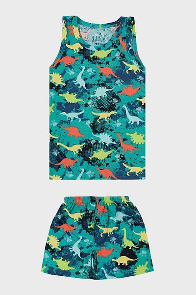 Lela Stretch Cotton Crew Neck Athlete Boxer Σετ εσώρουχα 2 τεμαχίων Σετ σορτς για κορίτσια και αγόρια 6651010