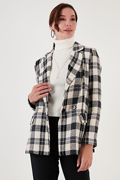 Lela Regular Fit Kruvaze Yaka Tüvit Blazer Ceket 611CE0310