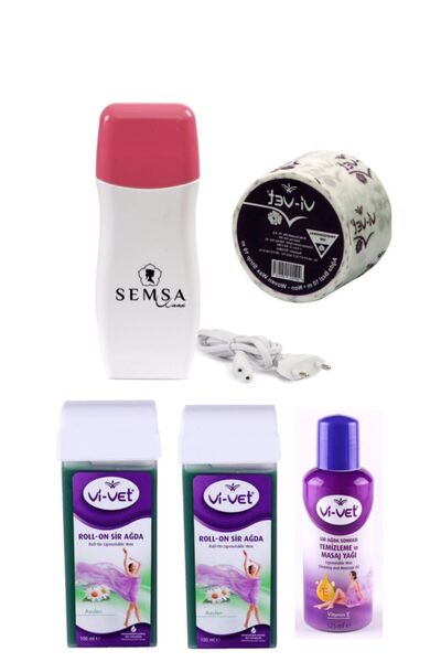 Vi-vet Kartuş Ağda Makinesi Tüm Ciltler 2 Ad Azulen Kartuş Ağda+10 Mt Ağda Be...