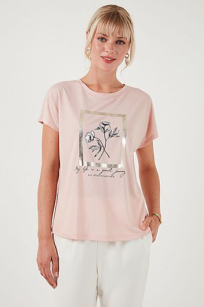 Lela Crew Neck Printed T-Shirt - Regular Fit6671006