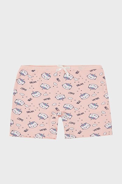 Lela Girl's Patterned Cotton Boxers - Pack of 56651009CAT
