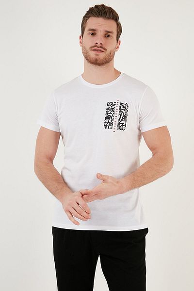 Buratti Ανδρικό TSHIRT 541QUINT 100% βαμβακερό μπλουζάκι με λαιμόκοψη