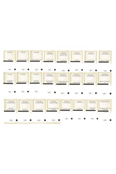 TÜRKİYE İŞ BANKASI KÜLTÜR YAYINLARI Dorian Gray'in Portresi Oscar Wilde-moliere Cimri-macbeth William Shakespeare Seti 24 Kitap