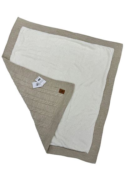 U.S. Polo Assn. US Polo Assn.Licensed - Light Brown Baby Blanket