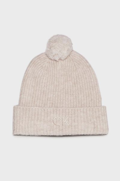 Calvin Klein Embroidered Knitted with Soft Pompom - Beanie K60K 612586 Pcj