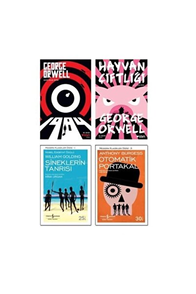 TÜRKİYE İŞ BANKASI KÜLTÜR YAYINLARI Sineklerin Tanrısı - Otomatik Portakal - ...