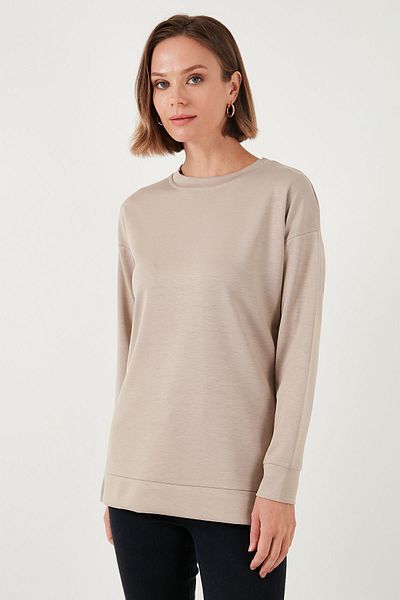 Lela Oversize Stretch Sweat - Crew Neck 5865877