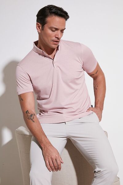 Buratti Cotton Slim Fit Polo Collar T Shirt Men's Polo Collar T Shirt 646r1000