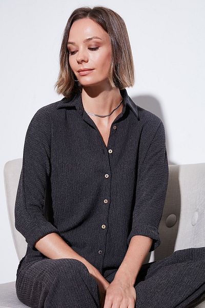 Lela Cămașă Stretch Regular Fit Texturată - Cămașă 5865975