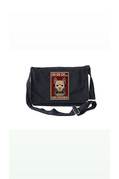 DEEFWEAR Geantă de școală Hello Kıty Printed Jean - Guler Poștaș