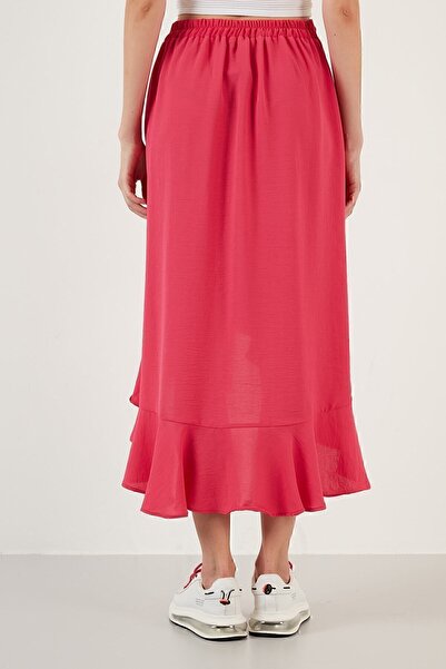 Lela Fustă midi cu volan Fustă 6058387