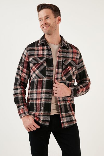 Buratti Екологічна сорочка з двома кишенями, регулярного крою, зимова, для чоловіків СОРОЧКА CF24W127159