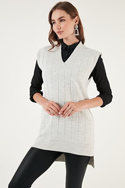 Lela V-Neck Long Knitwear Sweater SWEATER 4616088