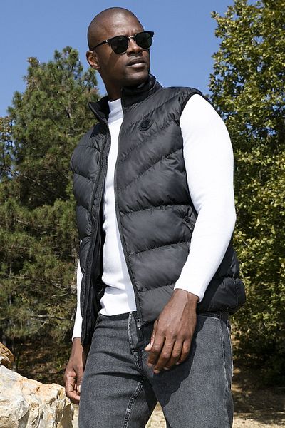 Buratti Slim Fit Ανδρικό γιλέκο 649008 φουσκωτό γιλέκο, ανθεκτικό στο νερό και τον αέρα