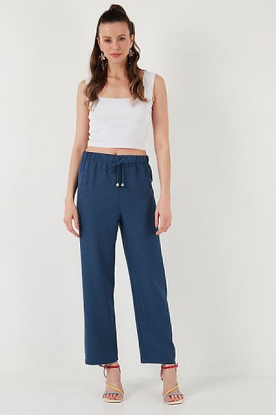 Lela Comfortable Cut Wide Leg Trousers - PANTOLON5865826