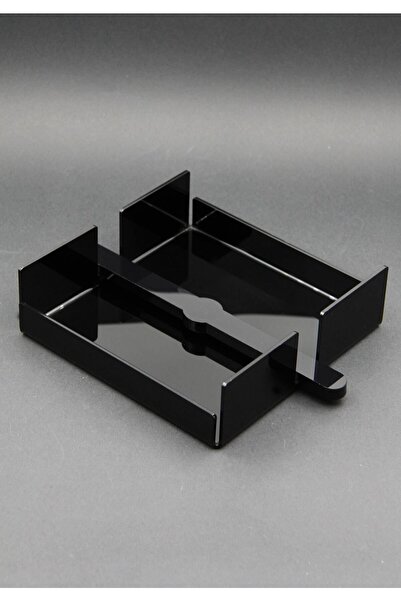 Sogo Black Acrylic Plexiglass Square Napkin Holder 18x18 Cm 3 Mm