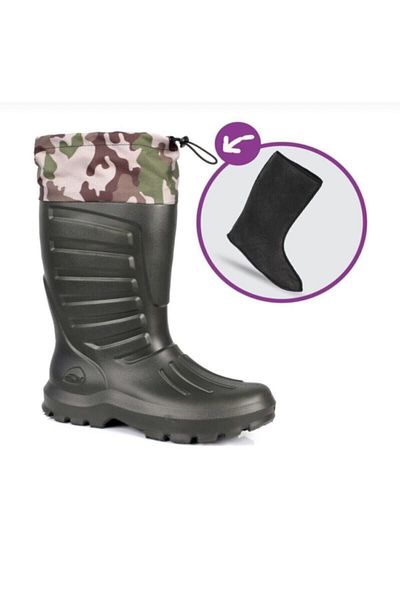 Sonimix Khaki Eva Thermal Fisherman Boots - Με Κάλτσες