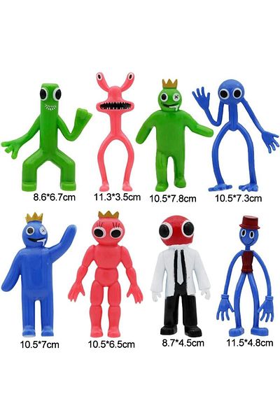 maetheus Rainbow Friends Imported Figure 8 Pieces Premium Quality Toy 9-11.5 cm Character
