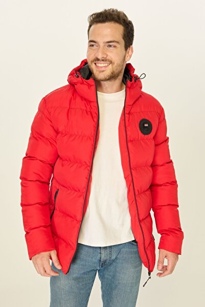 D1fference Чоловіче червоне вітрозахисне надувне пальто міцне Ddm600