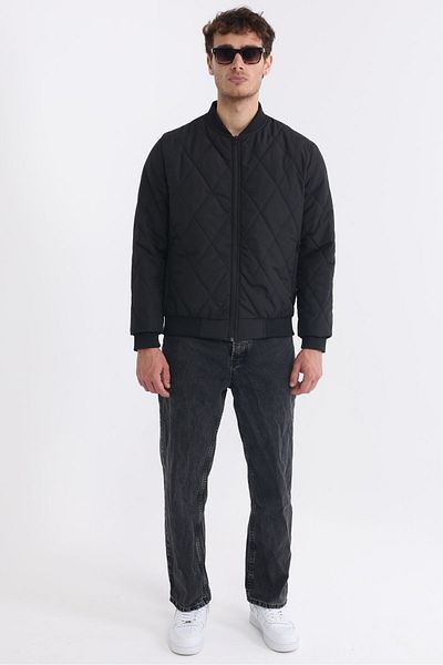 D1fference Men's Black Lined Windproof Hooded Lightweight Seasonal Jacket