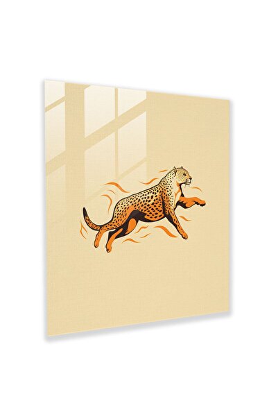 PaintedAnarchy Wildlife Glass Wall Art, Wildlife, Minimalist Line Art, Glass ...
