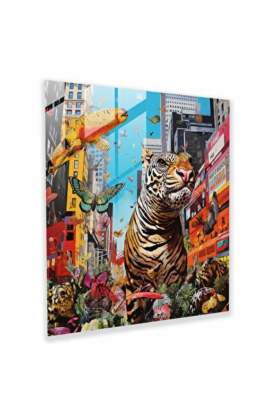 PaintedAnarchy Wildlife Glass Wall Art, Endangered Species, Wildlife, Glass A...