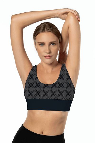 Lioness Activewear Καλυμμένο αθλητικό σουτιέν με λεπτομέρεια πλάτης υψηλής υποστήριξης