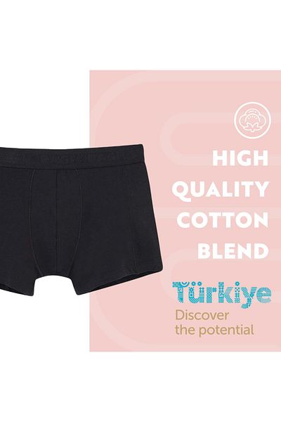 Dagi Herren Boxershorts Herren Boxershorts Set Unterhosen 3er Pack Elastischer Bund