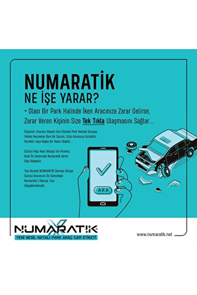 Numaratik Hatalı Park Etiketi
