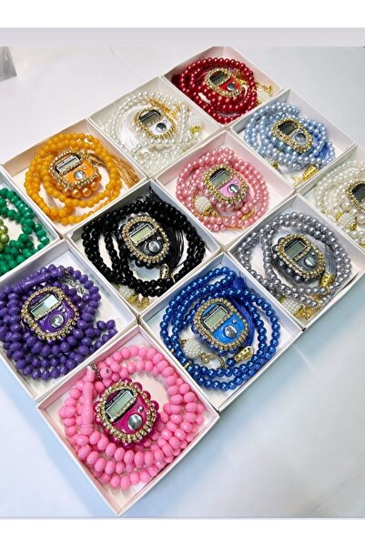 MUTLU DÜŞLER EVİ طقم زيكير ماتيك مع مسبحة اللؤلؤ والأحجار (20 قطعة)