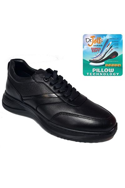 KOMCERO Pantofi casual pentru bărbați Dr.Jells - cu șireturi, piele PILLOW TECH Floter K2341-2088