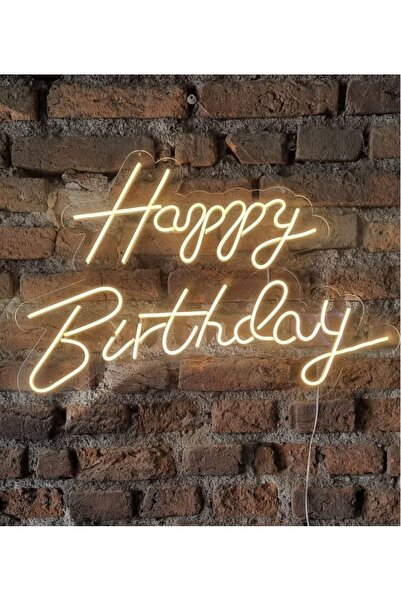 ONSAN happy birthday neon led duvar aydınaltması doğum günü yazısı