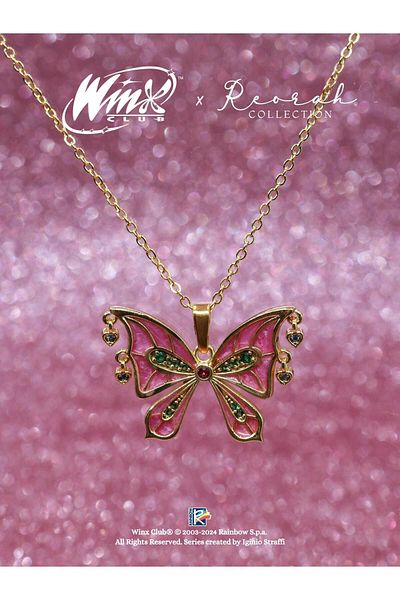 Reorah Collection Winx Club ®   Flora Enchantix Necklace - Fairy Wings Design