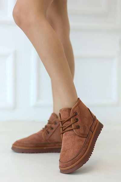 kajal ayakkabı HJ 201 Suede Boots με Γούνα Εσωτερικά