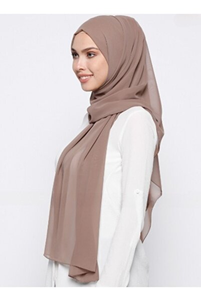 Differenza Earth Colored Crepe Chiffon Shawl