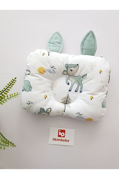 ilkimbebe Baby Head Pillow with Ears 28X21 cm