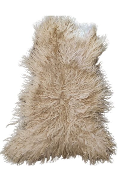 Dericibey Hakiki Krem Renk Kuzu Postu 75×110 cm KYP00051