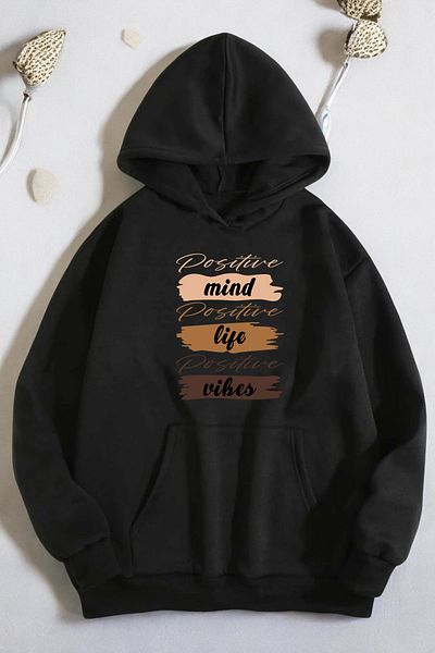 uyguntarz Голям суичър с щампа Mind Life Vibes