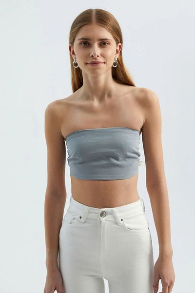 Hiccup Στράπλες Basic Crop Top