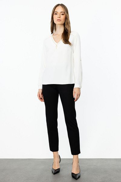 Ekol Μπλούζα με αλυσίδα V-Neck 2013-24K