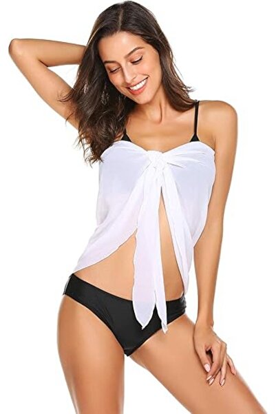 VOOP Λευκό τούλι Pareo - Δεμένο στη μέση