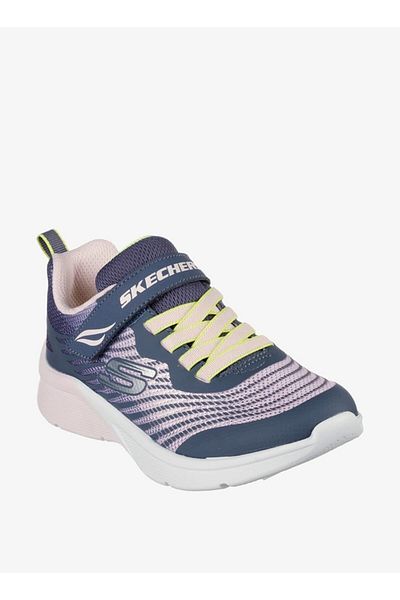 SKECHERS Girls' Printed Trainers with Hook and Loop Closure - MICROSPEC