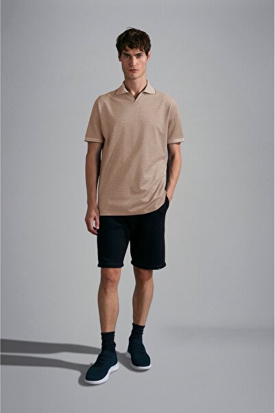 PAUL&SHARK MEN'S KNITTED POLOSHIRT C.WCOTTON