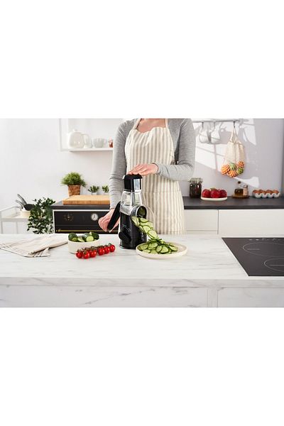 AROW White Crusher Slicer Grinder - Grater and Manual Food Processor