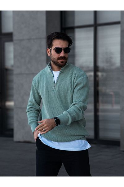 Gameyal Pulover unisex cu jumătate de fermoar