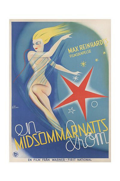 Taranist Χάρτινη αφίσα Midsommarnatt john mauritz aslund Vintage