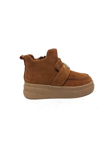 ALBİNİ ALBİNİ KAHVE TABA SÜET DERİ KADIN BOT AYAKKABI
