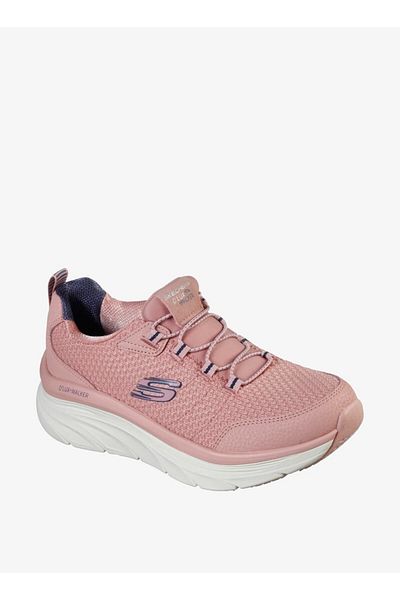 SKECHERS Women's Slip-On Walking Shoes with Lace Detail - D LUX WALKER
